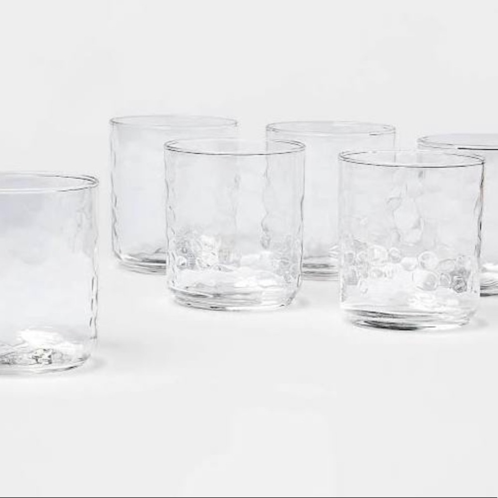 NEW IN BOX: Hammered cocktail glasses